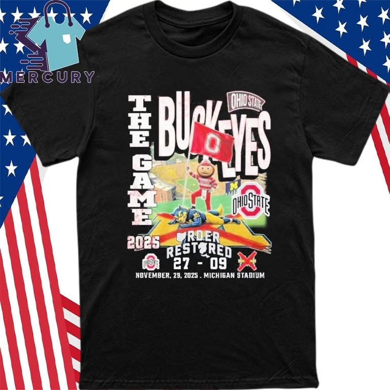 

Official The Game Ohio State Buckeyes 2025 RDER Rest Red 27-09 Mascot Shirt Unisex T-Shirt XXXXL