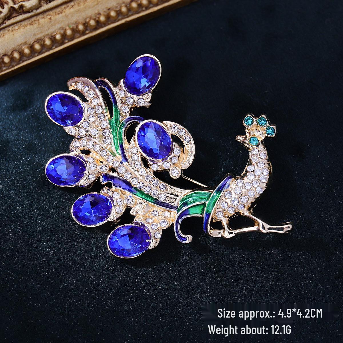 Брошь Феникс Павлин Сова: Элегантная женская булавка-корсаж