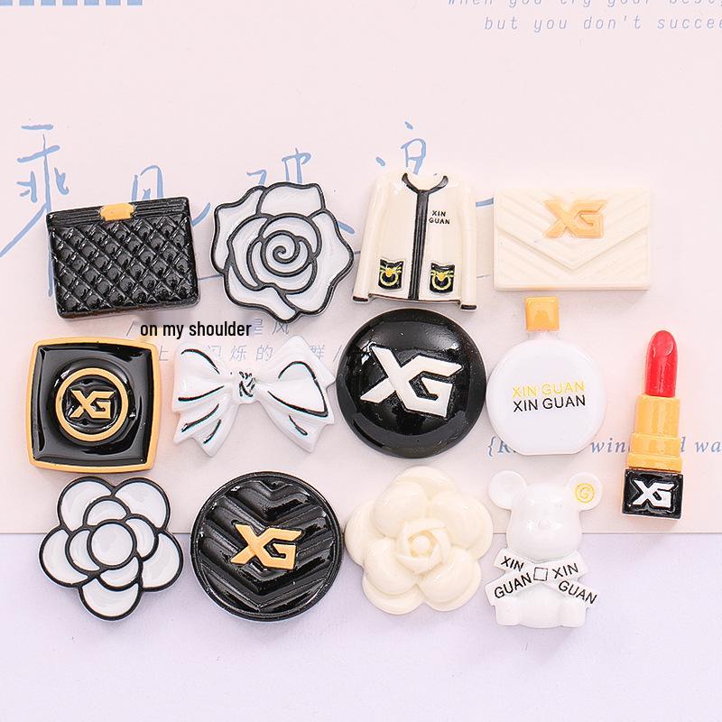 Premium Brand Accessories: Bags, Perfumes, Lipsticks, DIY Cream, Glue, Phone Cases, Shoe Buckles, Hair Clips, Resin Jewelry.