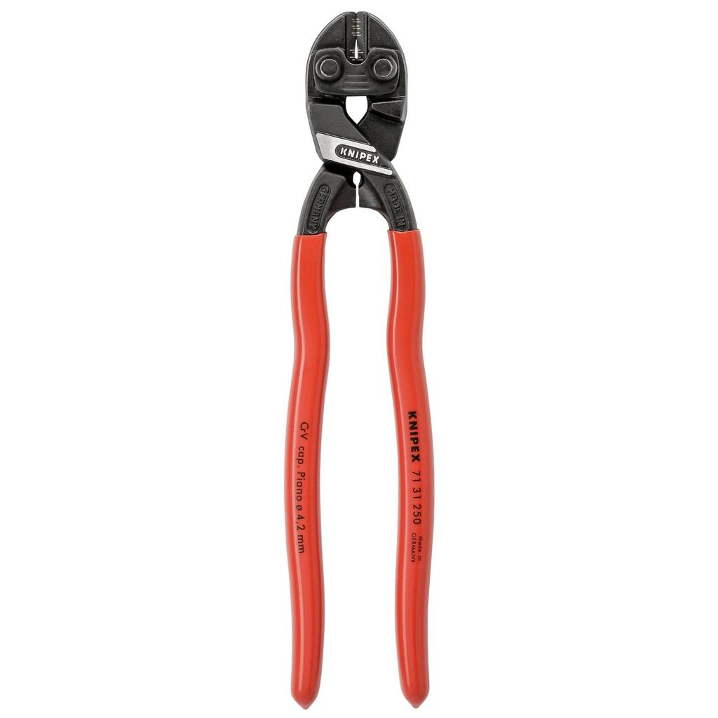 KNIPEX CoBolt Small Clipper with 250mm Recess, Diameter, Plastic-Coated Handle, 7131-250
