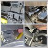 CZEAR Large Capacity Soft Bumper Compatible with 200 Series Land Reduces Improves Comfort Rubber, Hiace, Cruiser, etc., Vibration, (Black, 2PS)