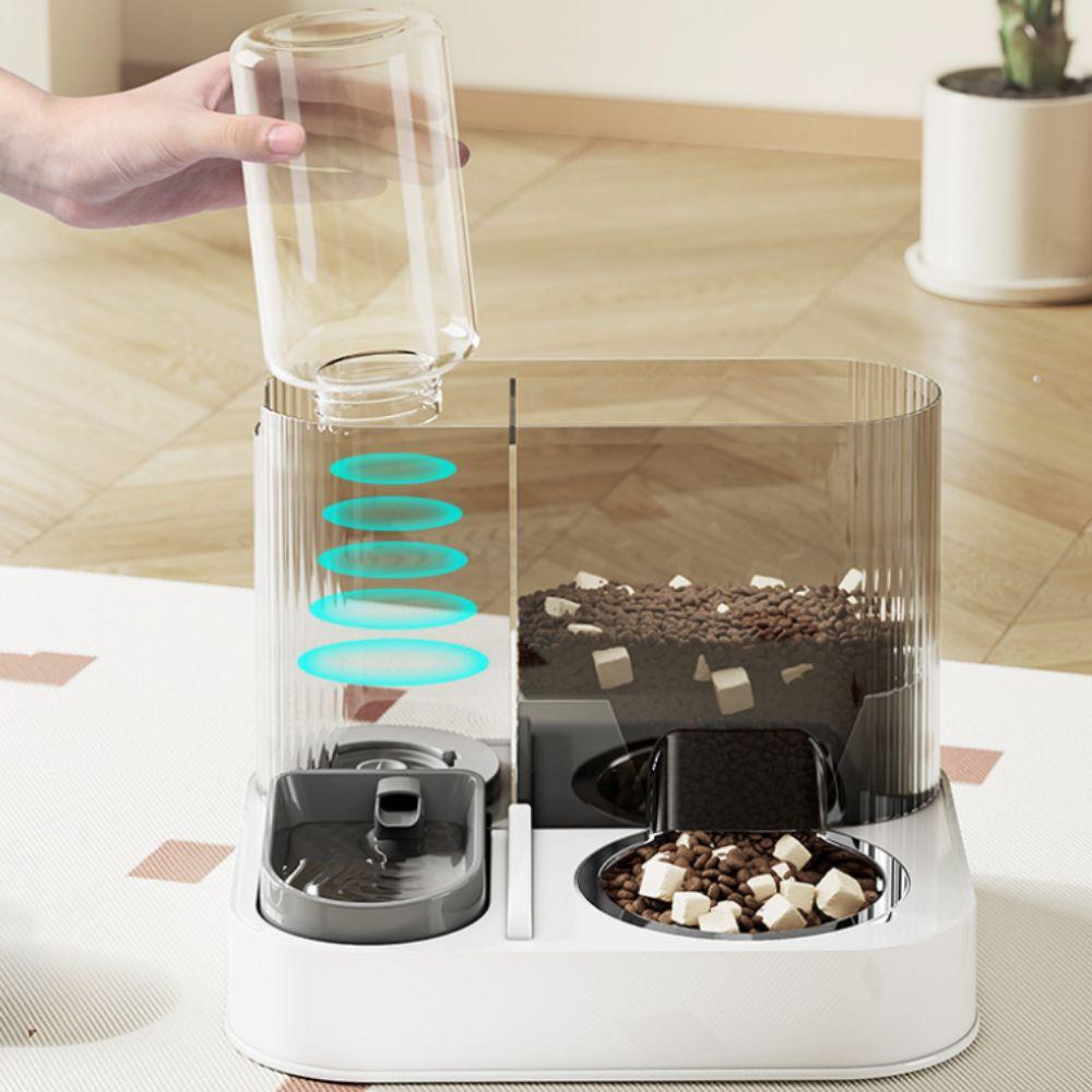 Detachable Cat Water Dispenser Large Capacity Pet Feeding Bowl Pet Water Drinker  Business Trip