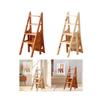 Folding Step Ladder Chair Library Stair Chair for Kitchen Living Room Yard
