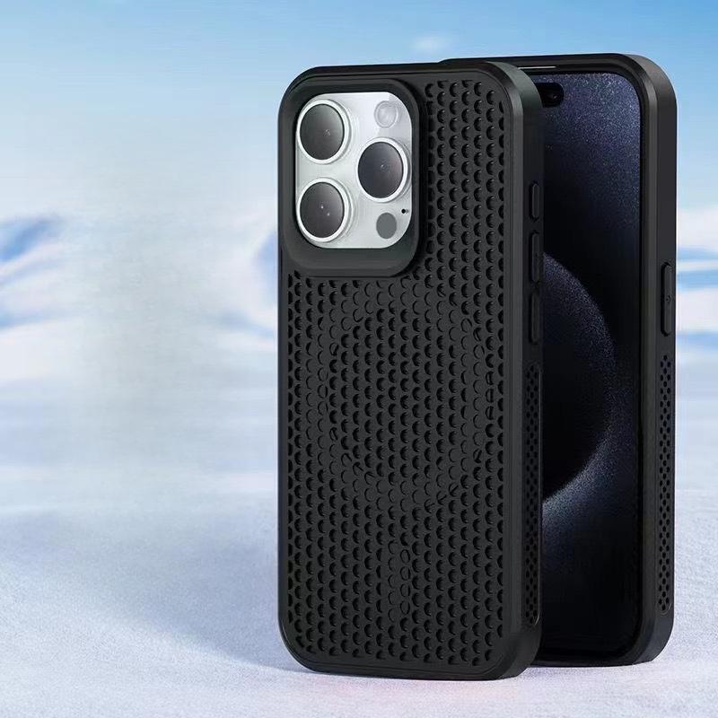 Simple Honeycomb Mesh Apple 15 Mobile Phone Case Magsafe Magnetic Absorbing IPhone14max Hard Case