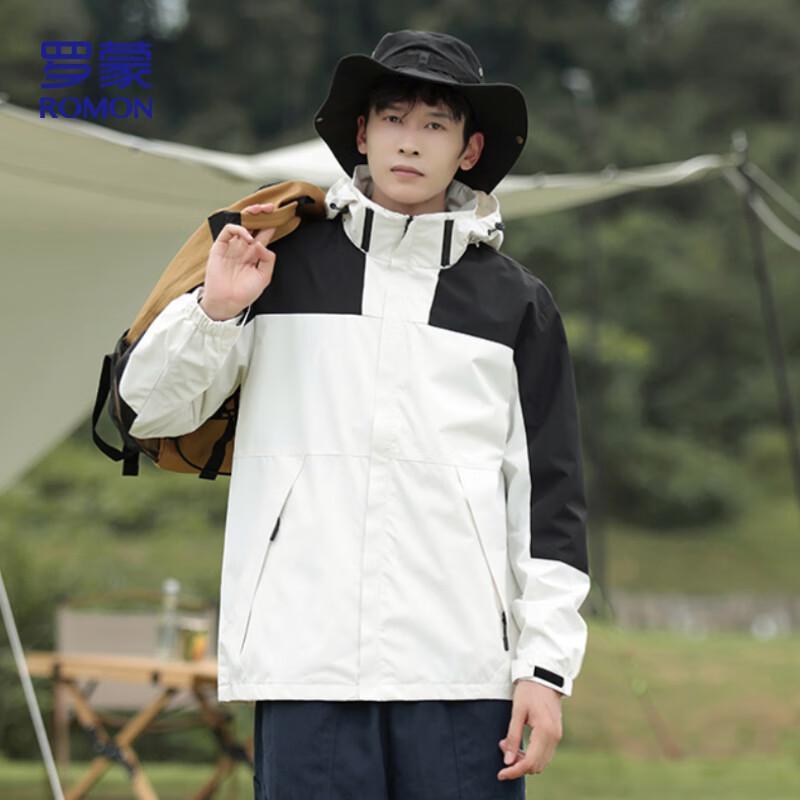 ROMON S Unisex Hooded Outdoor Windbreaker Jacket FY01