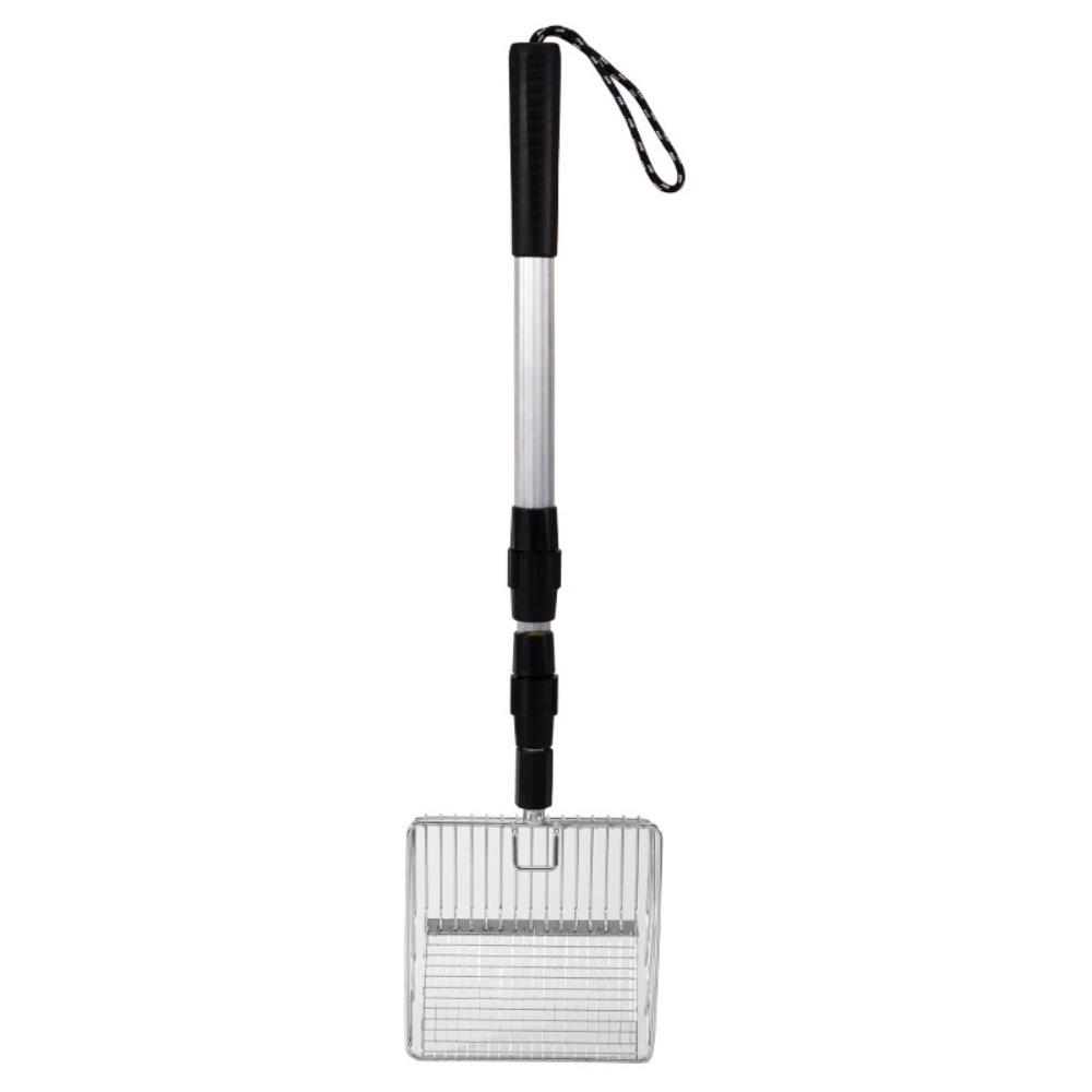 Retractable Handle Cat Litter Scoop Easy To Clean Cats Toilet Cleaning Tool  Pet Supplies 2 Joints-A-Silver