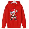 Kapuzenpullover aus Fleece mit Weihnachtsmann-Aufdruck für Damen und Herren