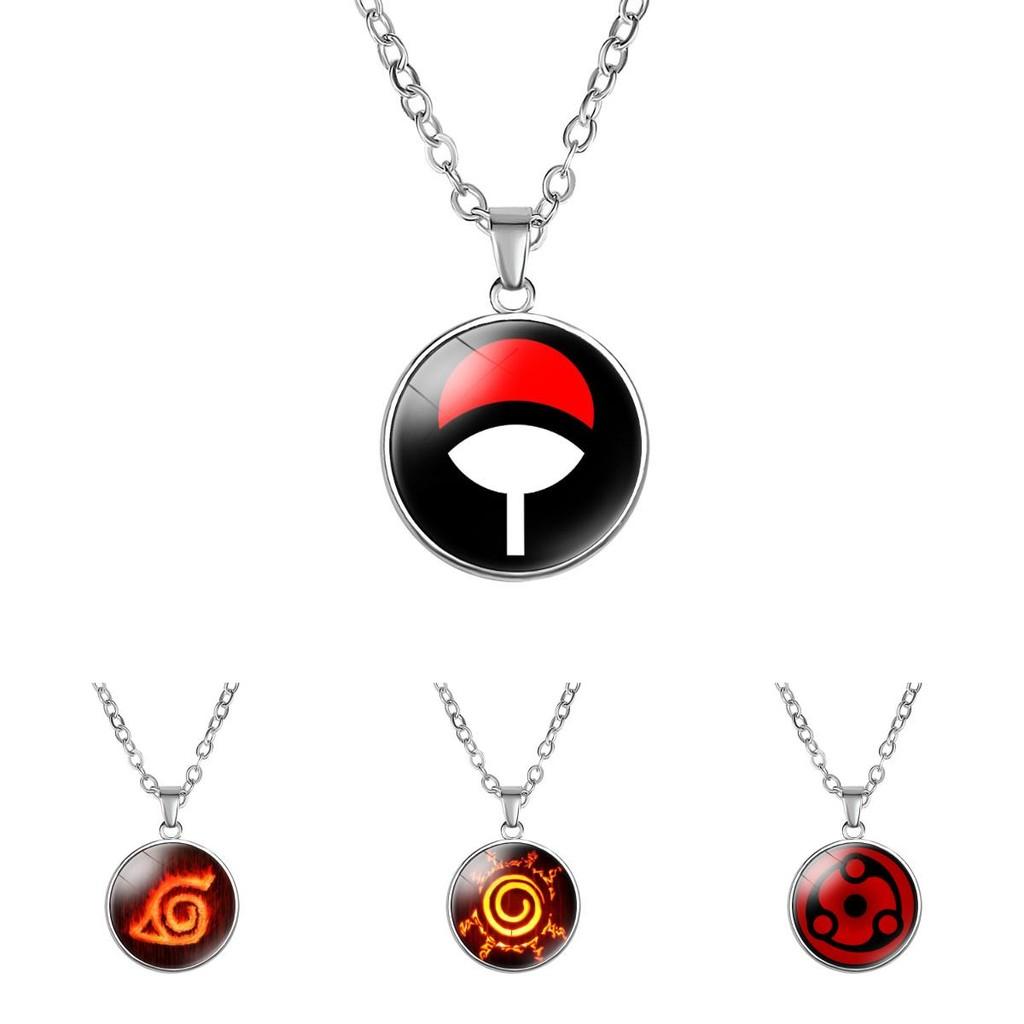 Stylish Naruto Rinnegan Necklace Mixed Material Anime Geometry Pendant