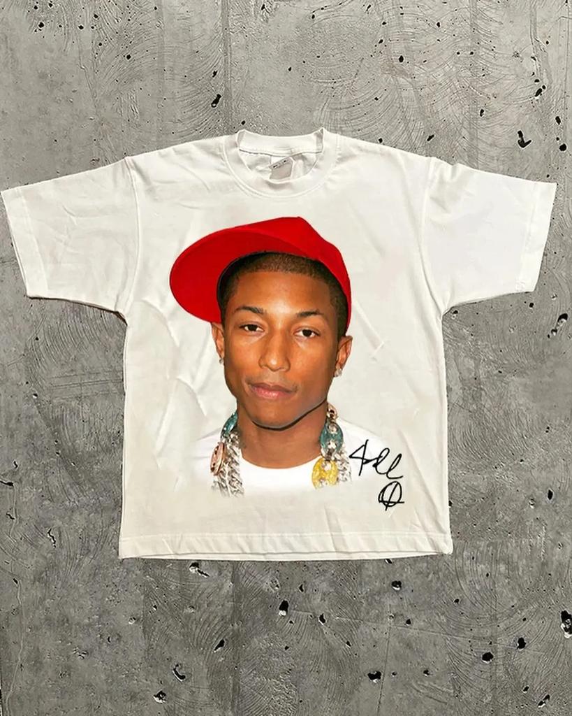 Women Men T Shirt Hip Hop Y2k Trends Short Sleeves Leisure American Retro High Street Oversized A Male Print Top Summertime