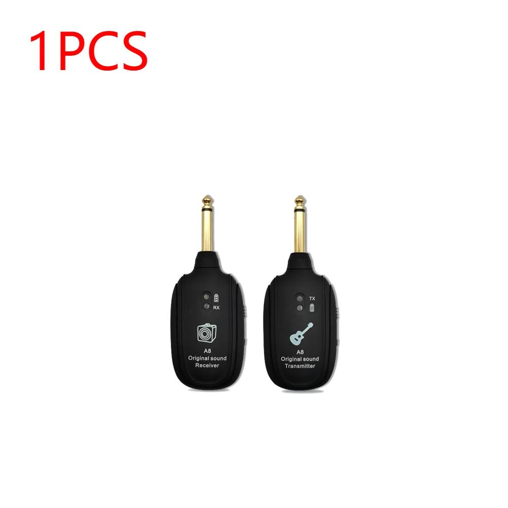 1-5pcs A8 UHF Wireless Guitar Audio System Wireless Guitar Transmitter Receiver for Guitar Bass Built-In Rechargeable Battery