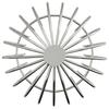 Gutter Leaf Guard 2 pcs Silver 160 mm Stainless Steel