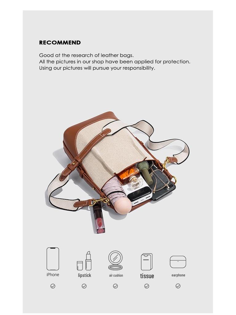 Geantă tip bucket crossbody de damă Z 2025 de mare capacitate cu curea de umăr lată