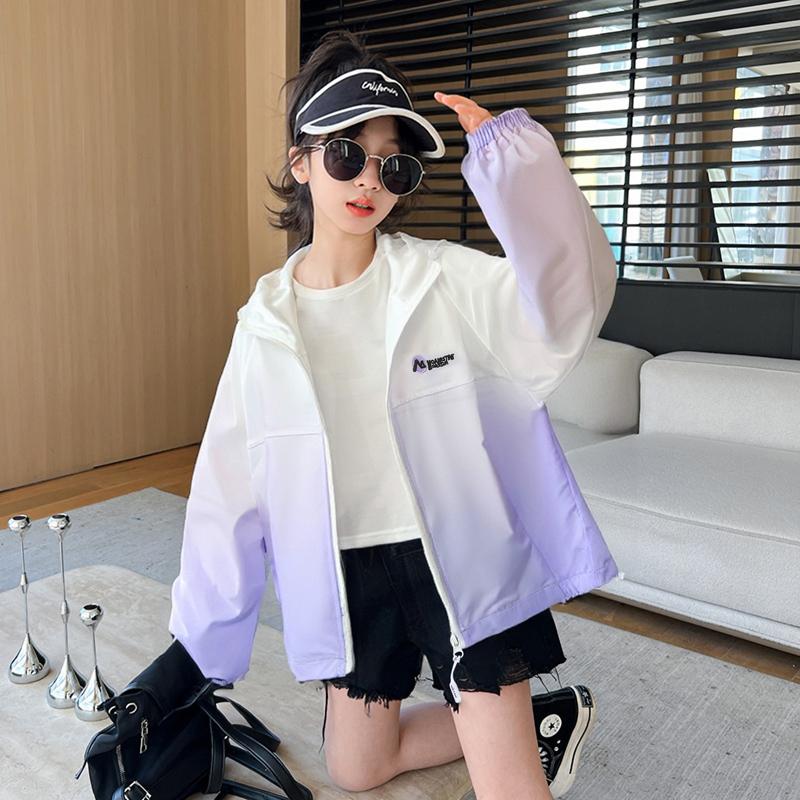 Summer 2026 New Children's Lightweight and Quick Drying Coat for Girls' Sunscreen Clothing