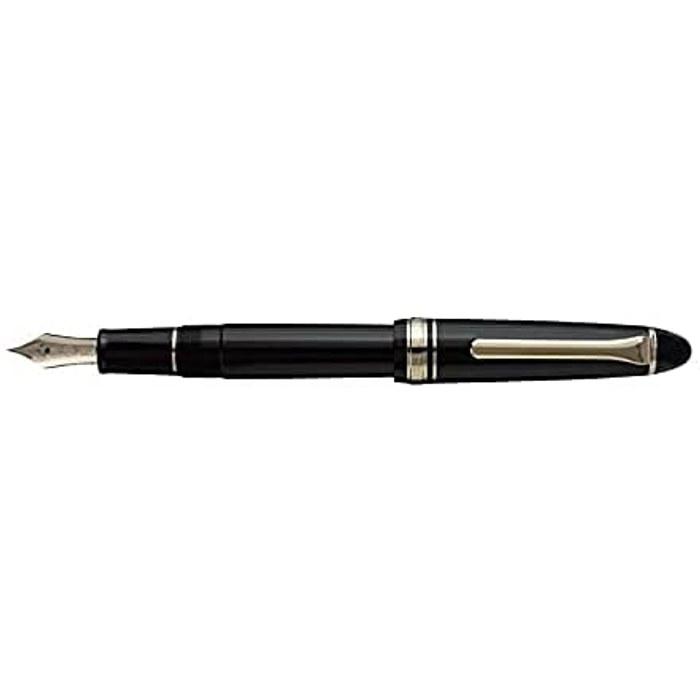 Sailor Profit Light Fountain Pen, Gold Trim, Black, Medium Nib, 11-1038-420