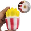 Building Blocks Crackling Fries Squishy Toy Crunchy Realistic Food Pinch  for Kids Adults