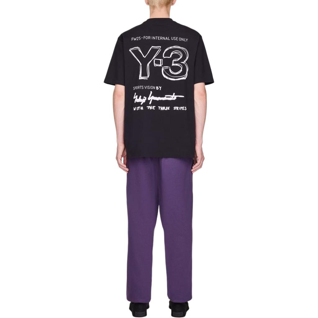 Y-3 Short-Sleeve Tee Black Unisex Tops KB2608