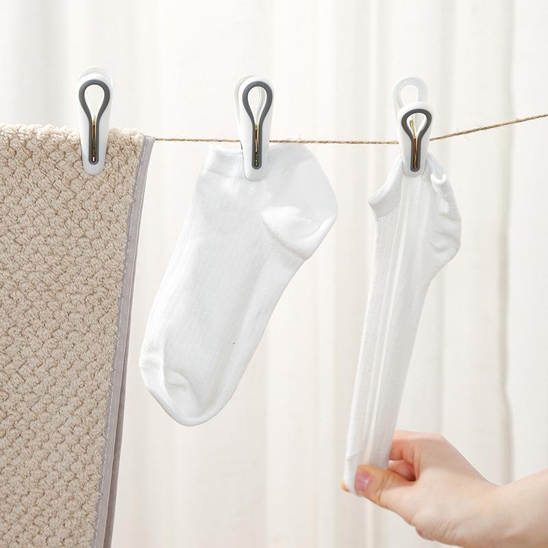 24/36 stuks Wasknijpers met Opbergdoos Plastic Wasgoed Hanger Knijpers Huishoudelijke Voedselklem Sokken Ondergoed Rek Houder