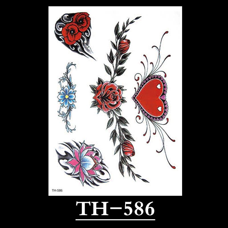 Flower Tattoo Sticker, Small Flower Tattoo Sticker, Tattoo Sticker Waterproof And Sweat-Proof Tattoo