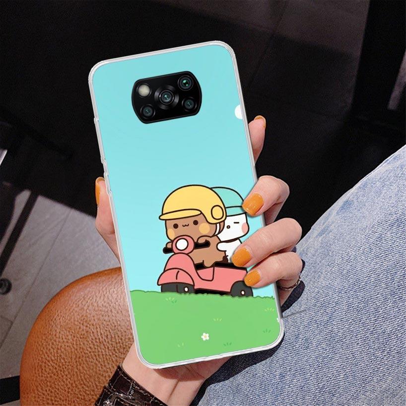 Bubu Dudu Cartoon Cute Phnoe Case for Xiaomi Poco X5 X6 X7 Pro X4 Gt F7 Ultra M8 M7 Redmi 15C 15 13C 13 12C 12 Unique Cover Coqu