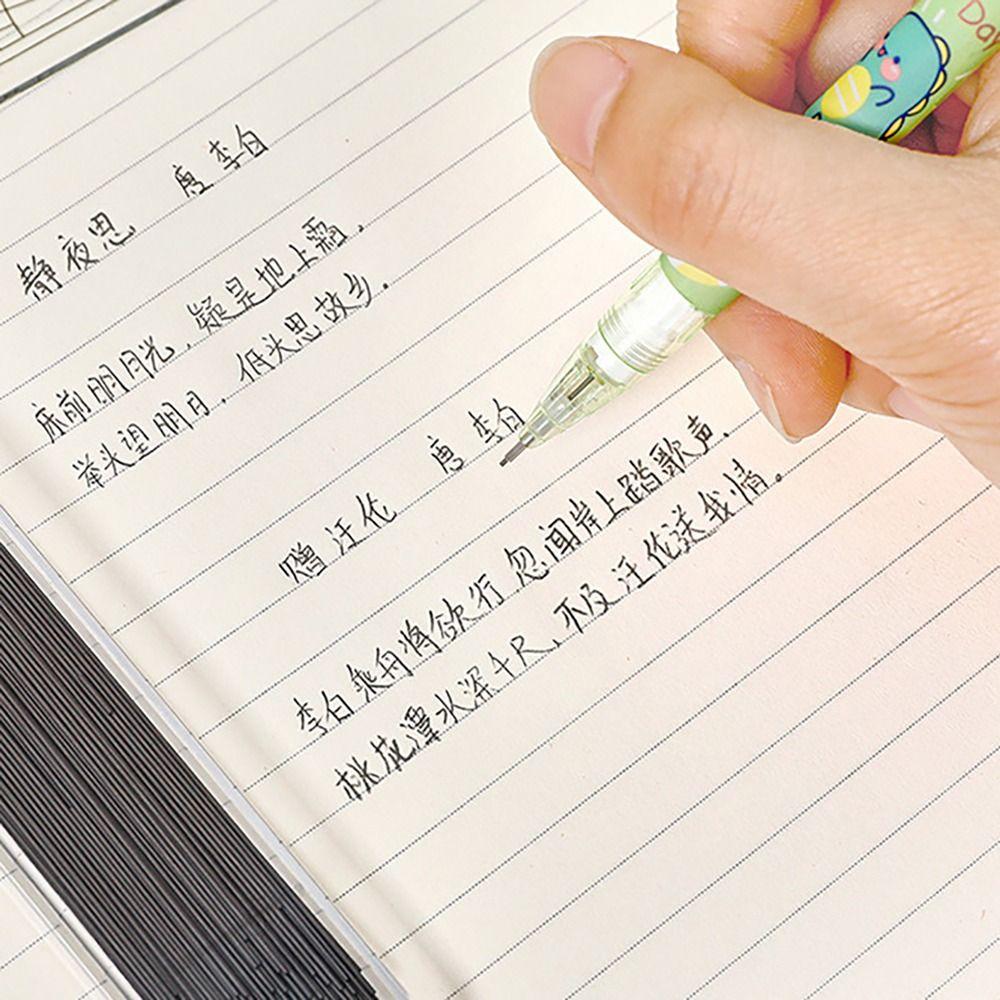 Cartoon 2.0MM 2B Automatic Pencil Press Type Come With Eraser Mechanical Pencil Stationery Sketch Pencil Students