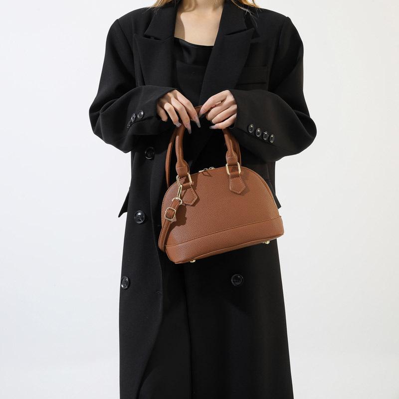 Small bag women's 2025 new fashion retro portable shell bag simple casual shoulder messenger bag women's bag