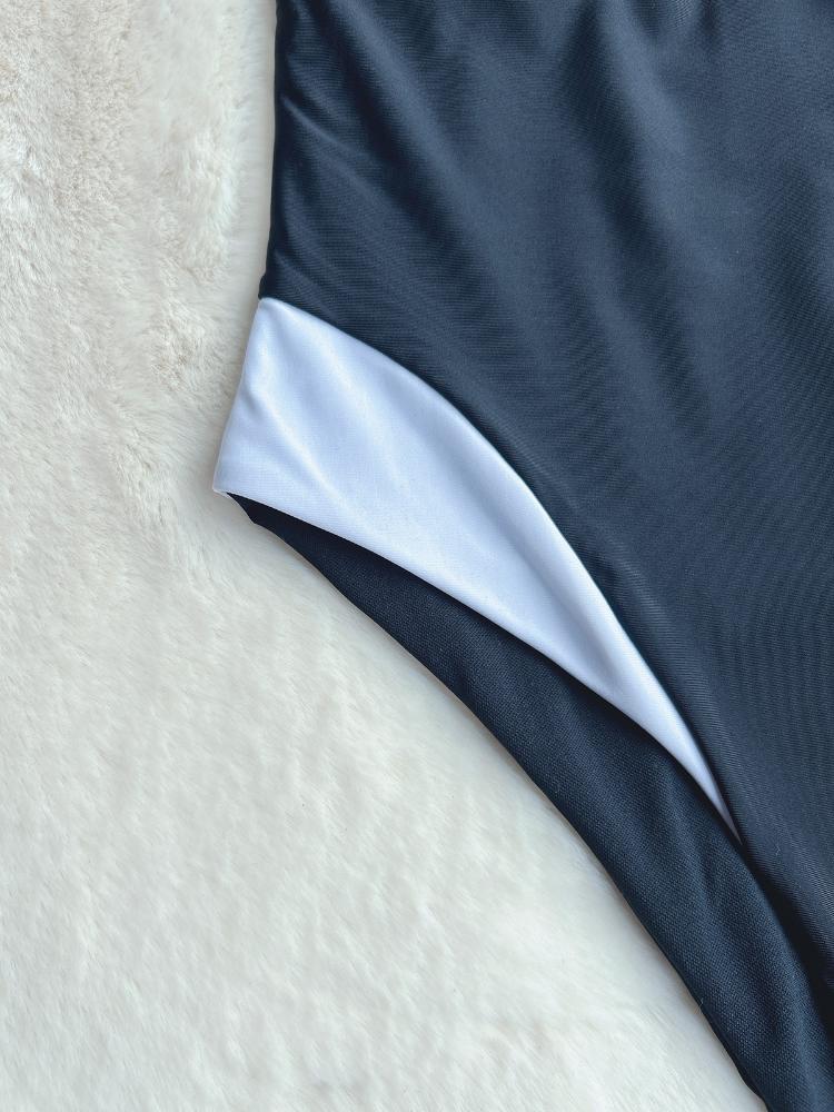 Svart Hvit Ett Stykke Sexy Push Up Badedrakt Kvinner Ensfarget Badedrakt Badebukse Strandfest Kvinnelig Ryggløs Søt Motedesign Badedrakt