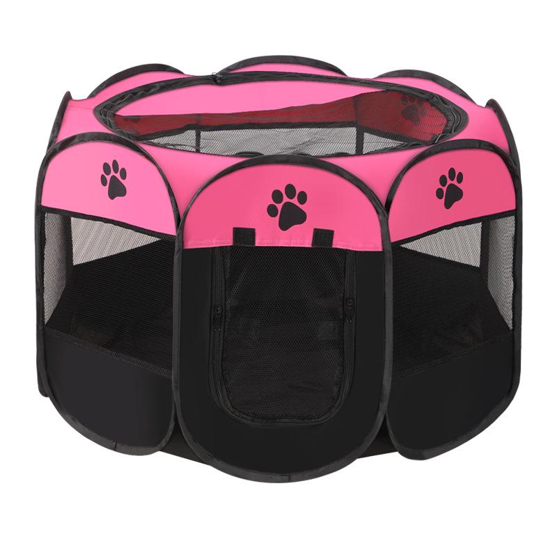 Octagonal Foldable Scratch-Resistant Pet Fence and Tent for Dogs and Cats