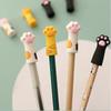 Cat Paw Pencil Cap Silicone Touch Pen Cover Kawaii Pencil Extender Korean Stationery Kids Gifts School Office Supplies