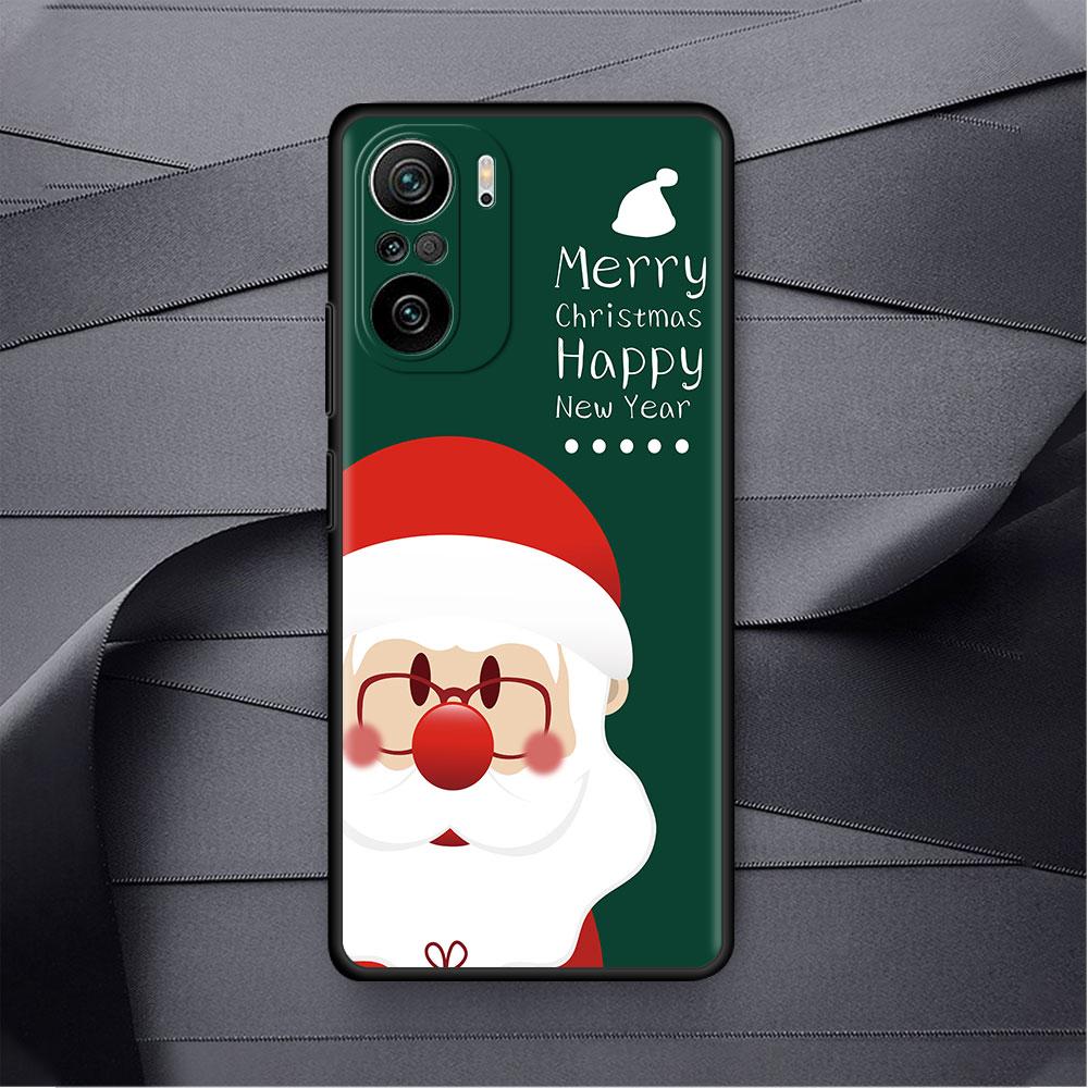 Snowman Christmas Case For Xiaomi Redmi Note 11 10 9S 9 K40 Pro 7 8 9A 9C 8T 9T 10C 10Pro Silicone Phone Shell