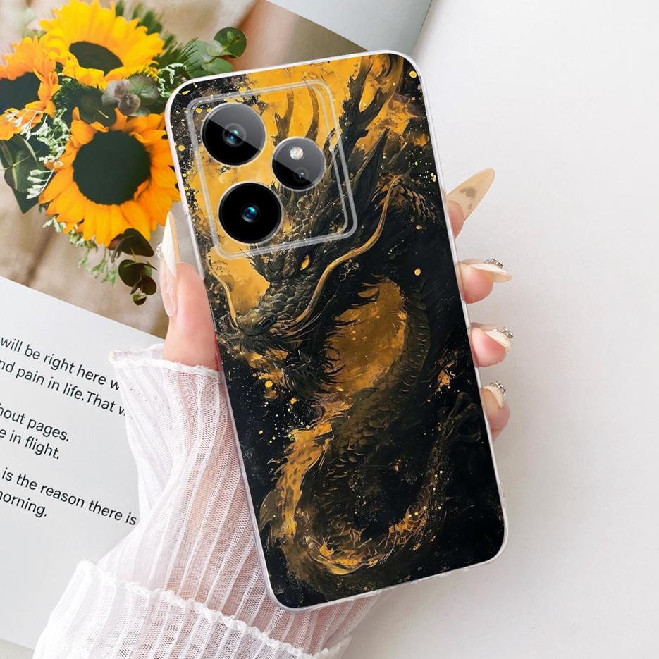 For Realme GT 7 GT7 T 5G Case RMX5061 Cute Lion Fashion Painted Cover Soft Silicone Phone Case For Realme GT 7 Pro GT7T 5G Shell