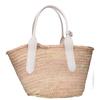 J&MDavidson BASKET M Raffia/Leather Basket Bag Tote Bag Natural / whiteUsed