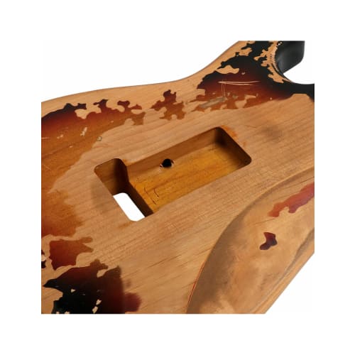 Sunsmile Relic Elektrisk Gitar Kropp ST Stil Nitro Topp Alder Tre DIY Gitar Kropp HSH Relic 3-Tone Sunburst.