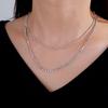 Collier chaîne Figaro Teamer pour Hommes Femmes Basique Punk Couleur Or Acier Inoxydable Long Collier Chokers Hommes Hip Hop Bijoux Cadeaux