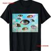 Glitchcore Kidcore Dreamcore Clothes Aesthetic Eyeball Girl T Shirt Vintage Washed Casual Streetwear Fashion Stretched Graphic