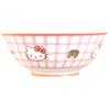 Sanrio Reismikrowellen- und Spülmaschinen-Schüssel, Blau-Weiß kariert, Hergestellt in Produktnummer 300105 "Hello Kitty", 16cm, Sicher, Geschirr, Zubehör,