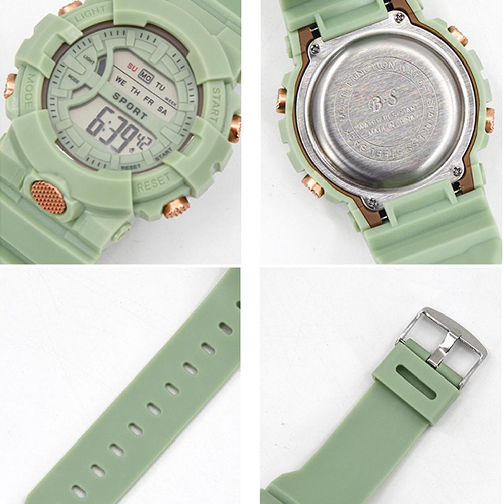 Adjustable Sports Waterproof LED Digital Watches Luminous Wrist Watches Silicone Electronic Watch