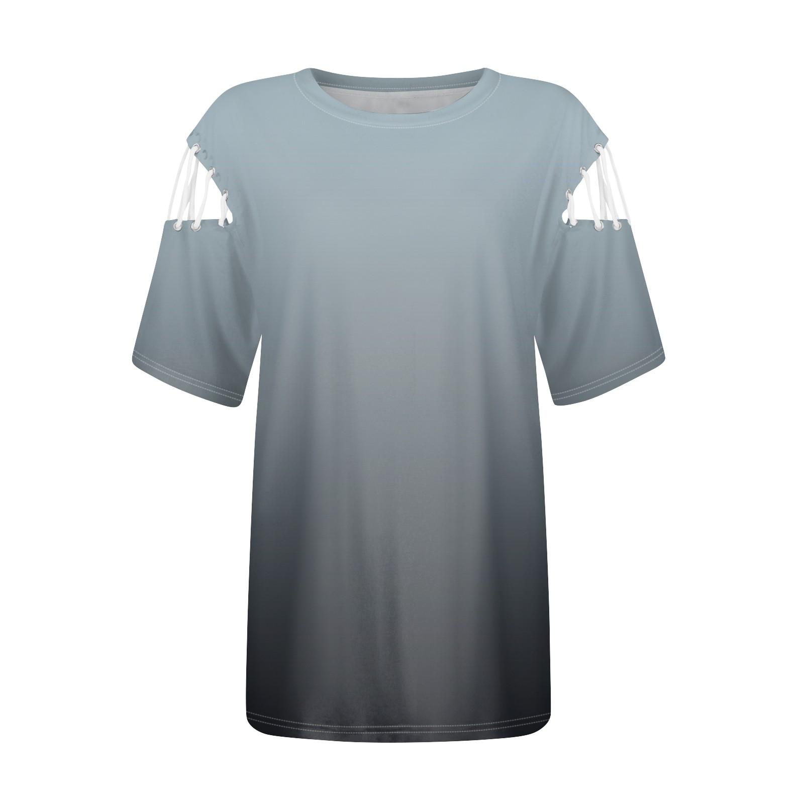 Женская мода Повседневный свободный крой Повседневный модный топ с бретелями в сочетании — фото 3