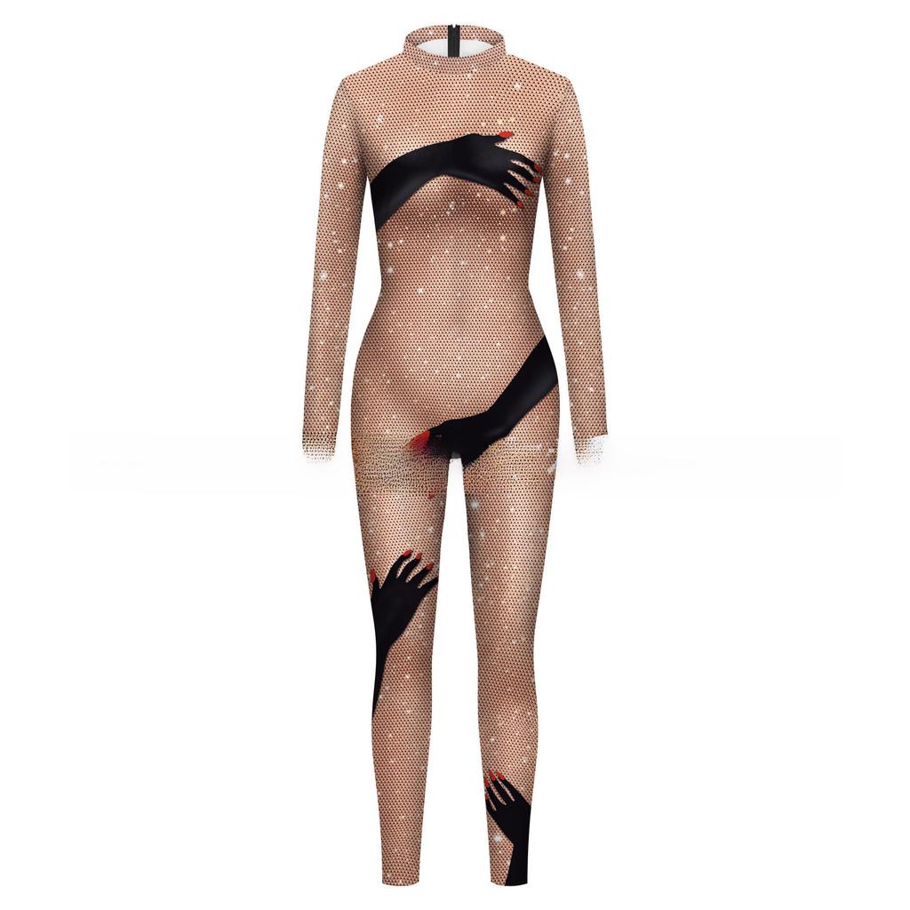 Halloweenský cosplay overal Sally vytištěný na 3D tiskárně