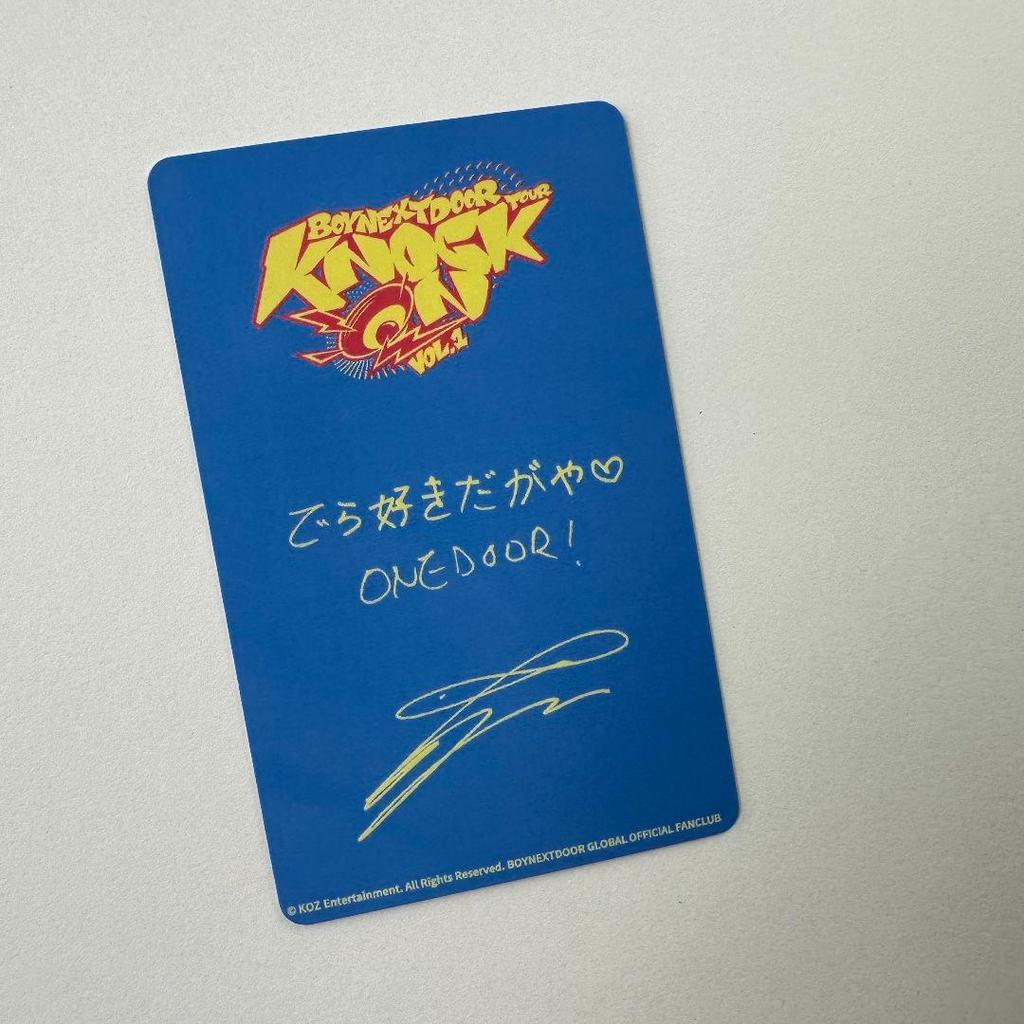 [USED] BOYNEXTDOOR Aichi Venue Limited Leehan Trading Card