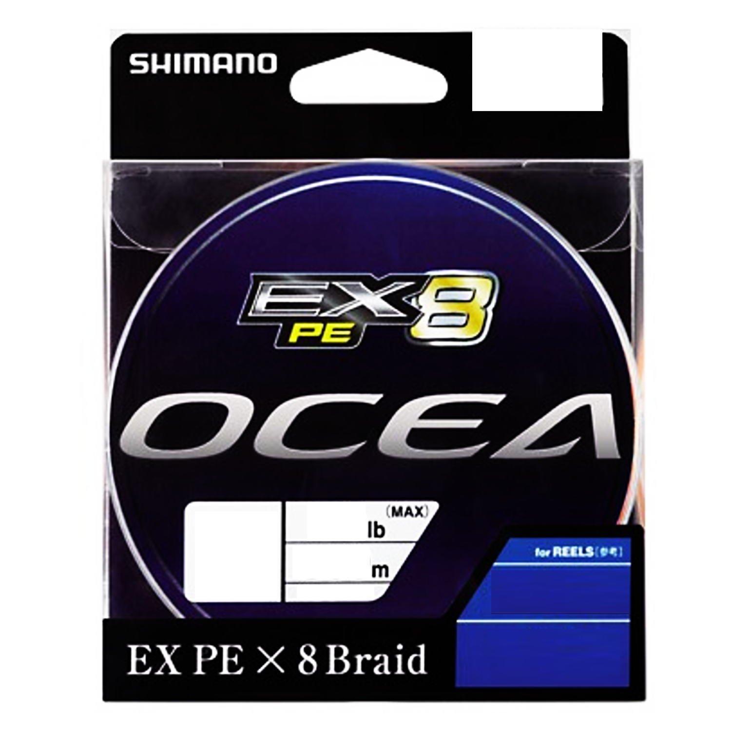 

Shimano Ocea EX8 PE Fishing Line Line, 200m, No. 2, 40.0lb, Multicolor, PL-068L