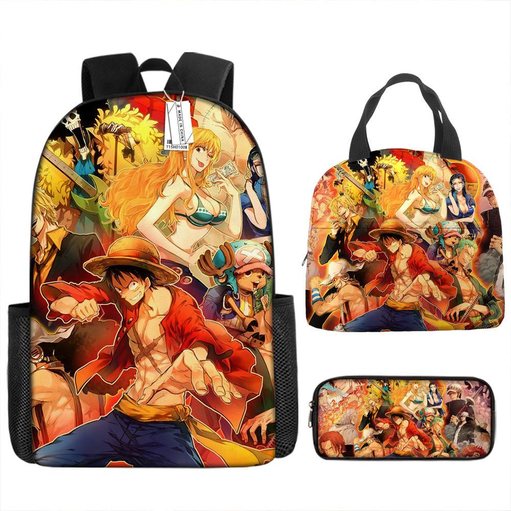 One Piece School Bag, Backpack, Student Bag, Nautical King Backpack, Children S Lunch Bag pencil bag