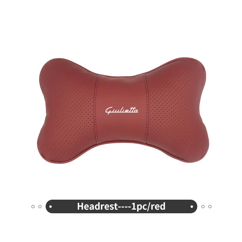 Car Headrest Neck Pillow Lumbar Support Cushion Interior Accessories For Alfa Romeo GT Stelvio F1 Brera Volante Tonale Gloria