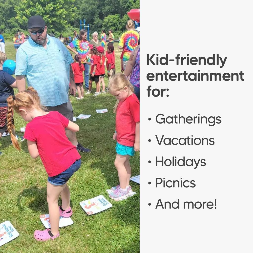 Games Board Jumbo Build Family Game Elementary School Classroom Interactive Floor Ages Includes 25 Fun Tiles and Giant Foam Dies M&J What's Next?