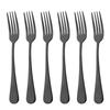 Drmfiy Dinner Forks Stainless Steel Dinnerware Set 6 Piece Snack Dessert Forks Tableware Salad Fork Cutlery Kitchen Utensils