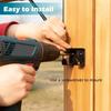 24in Gate Rod Bolt Set in Metal with Mount Plates and Ready Holes for Yard Fence Side Entry Hardware for Property Use