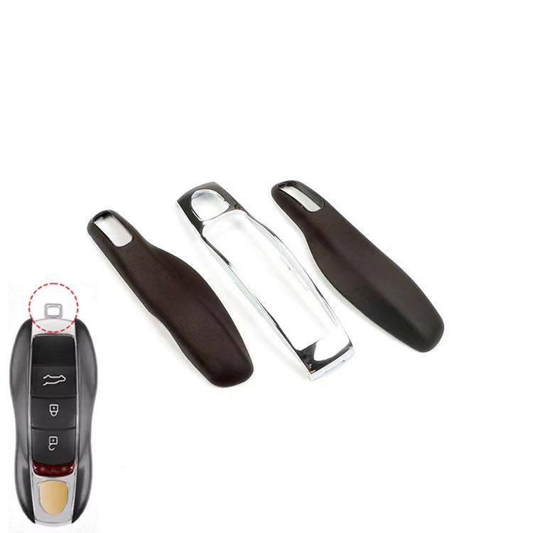 Leather Fob Remote Keys Case Key Cover Replace For Porsche 911 Macan Boxster Cayenne Panamera Taycan Cayman 971 9Ya Key Shell