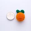 Mini Tangerine Knit Keychain, Hallabong Keychain, Knit Keychain