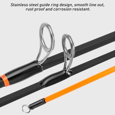 2 Section Winter Ice Fishing Rod Ultralight Design Spinning Type Spinning Rod 52cm Length Ultralight Fishing Pole Ice Fishing