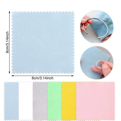 10/50pcs Sterling Silver Cleaning Polishing Cloth Clean Wipe For Professional Jewelry Tool And Equipment Individually Package
