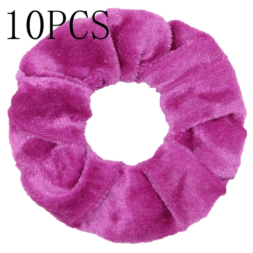 10pc Women Hair Scrunchies Velvet Solid Color Band for Girls Ponytail Holder Rubber Bands Ties Accessories Headbands Gumki